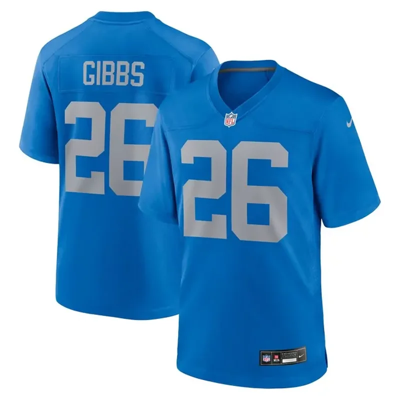 Jahmyr Gibbs Detroit Lions Alternate Game Jersey Blue