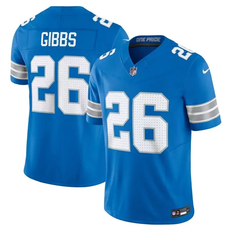 Brian Branch Detroit Lions Game Jersey Blue - Image 4
