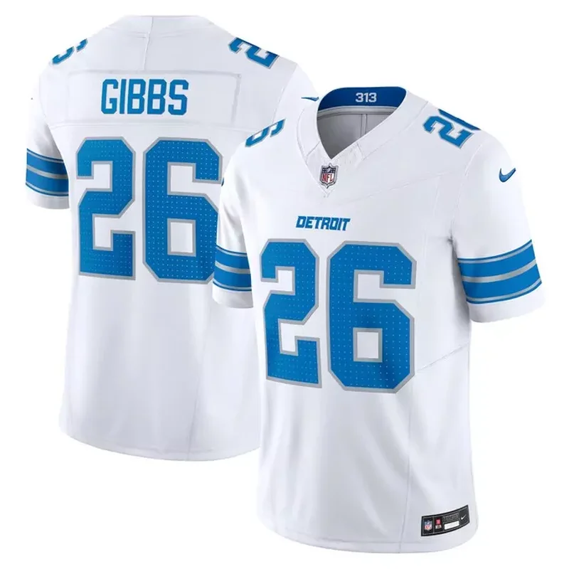 Jahmyr Gibbs Detroit Lions Vapor Fuse Jersey White