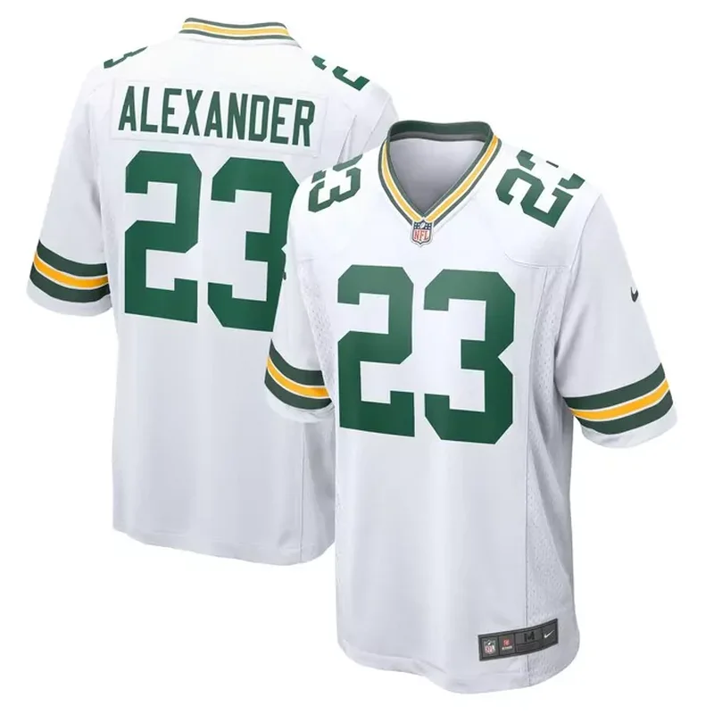 Jordan Love Green Bay Packers 2024 Salute to Service Game Jersey Arctic Camo - Image 3