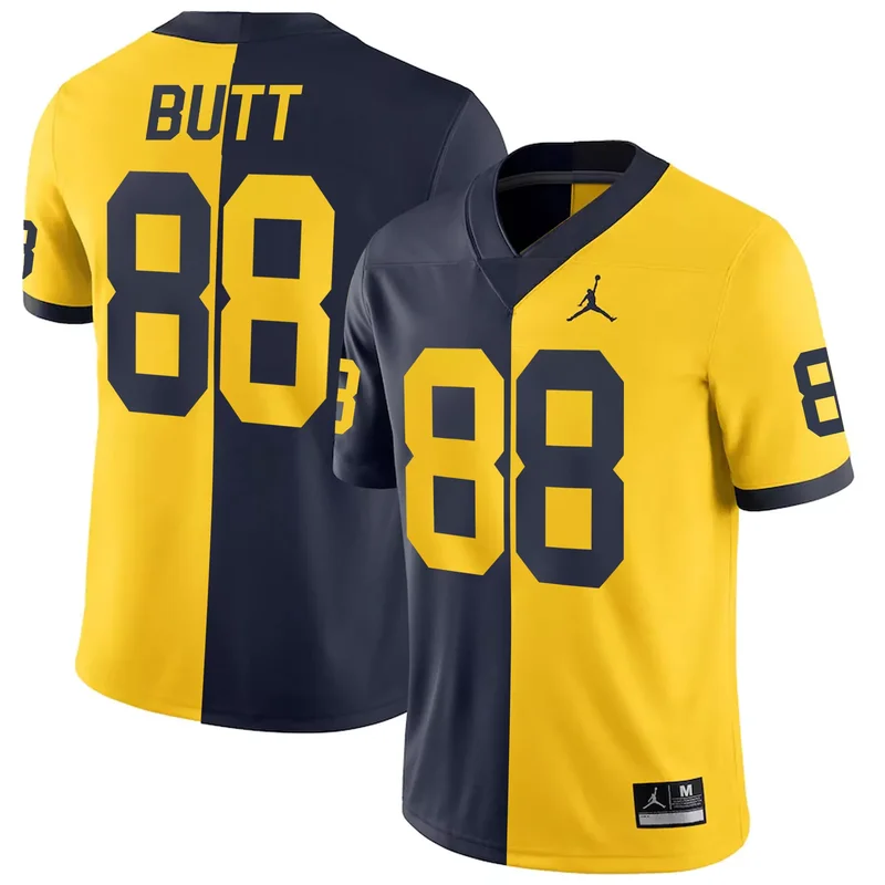 Jake Butt michigan wolverines split jersey all stitched