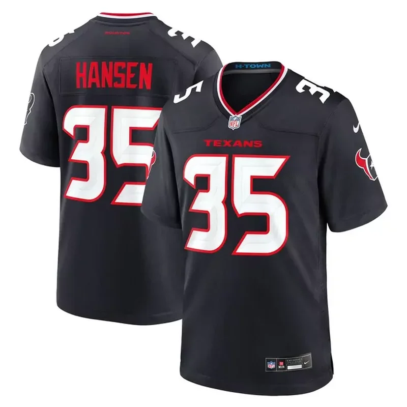 DelShawn Phillips Houston Texans Team Game Jersey Navy - Image 3