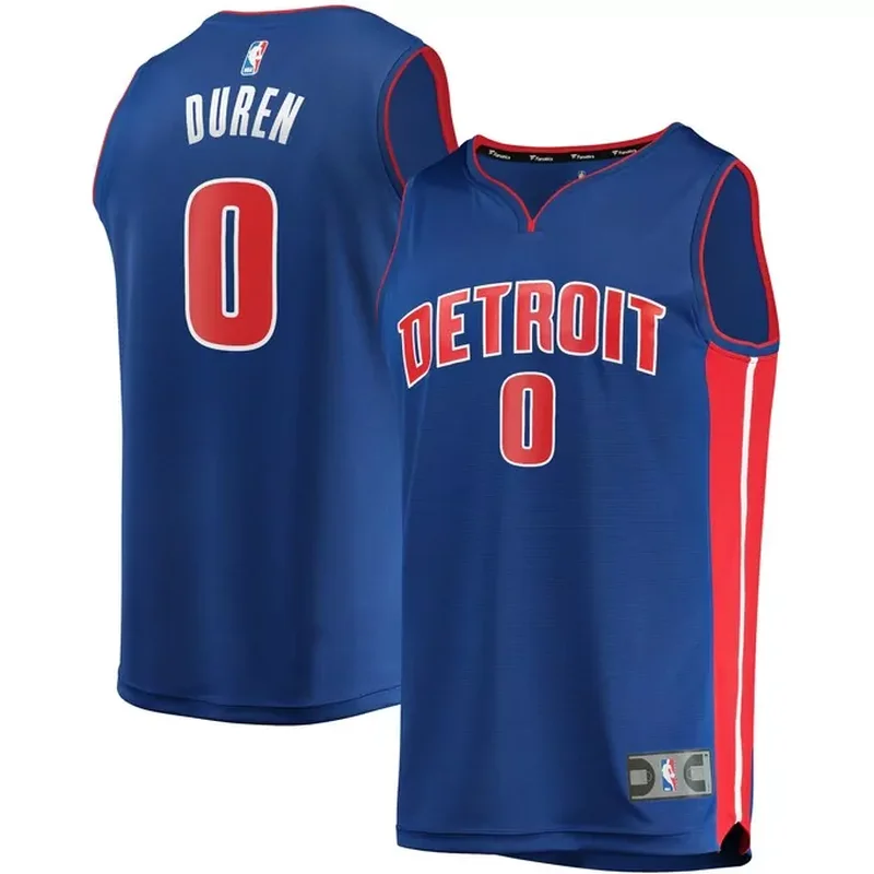 Jalen Duren Detroit Pistons Fast Break Jersey Icon Edition Blue