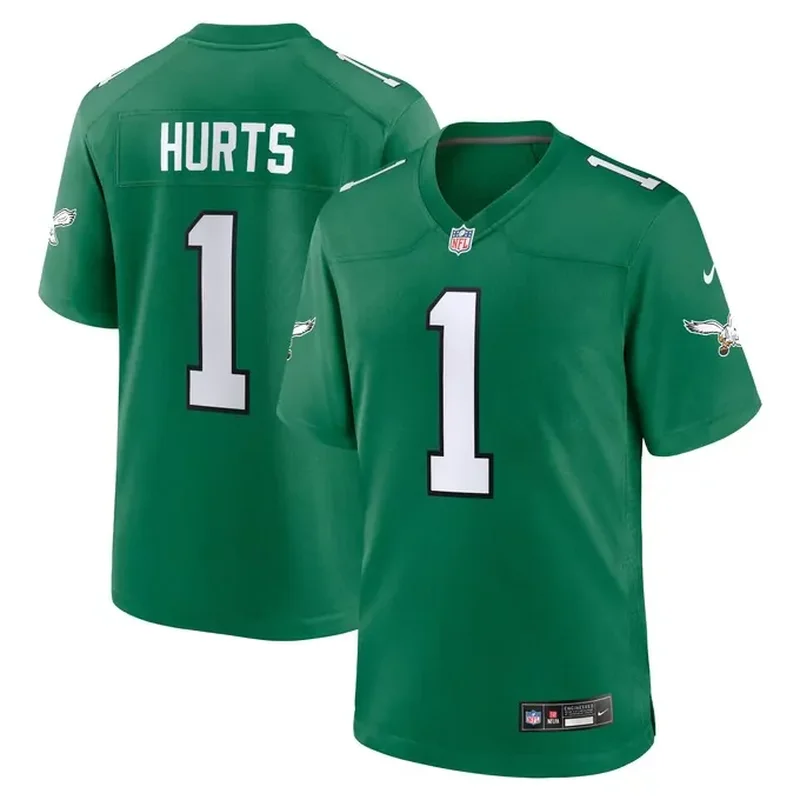 Jalen Hurts Philadelphia Eagles Game Jersey Kelly Green