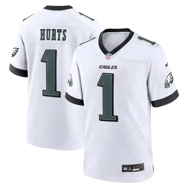 Jalen Hurts Philadelphia Eagles White Game Jersey White