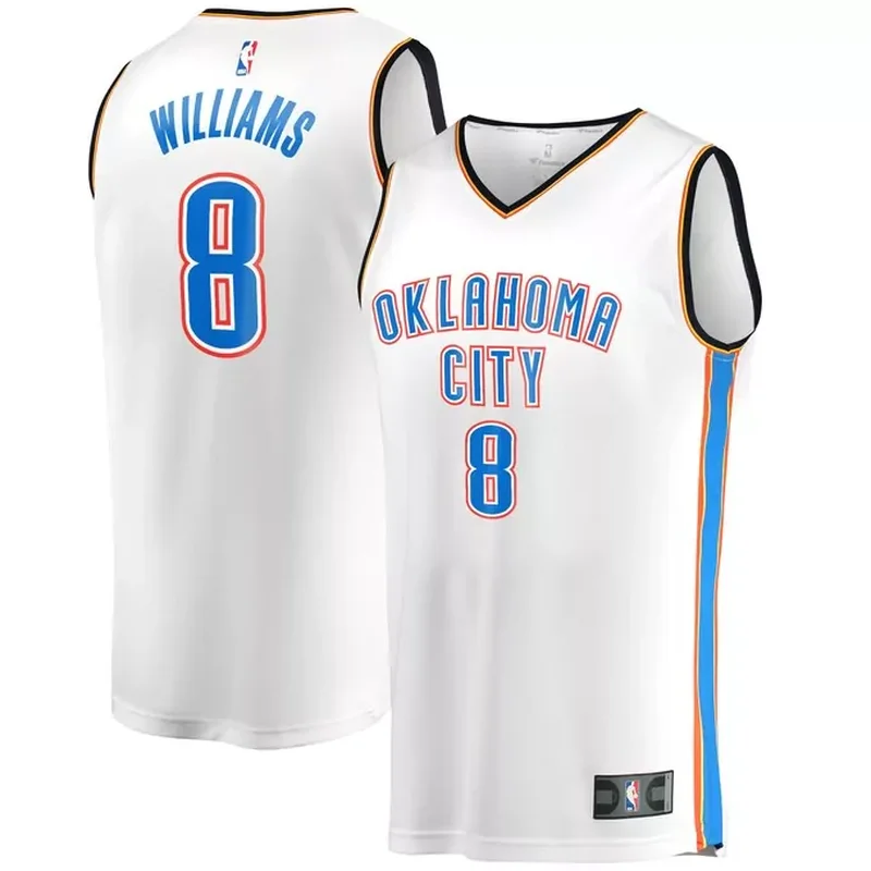 Oklahoma City Thunder Custom Jersey Icon Edition Blue - Image 4