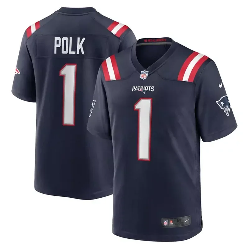 Mac Jones New England Patriots RFLCTV Jersey Black - Image 5
