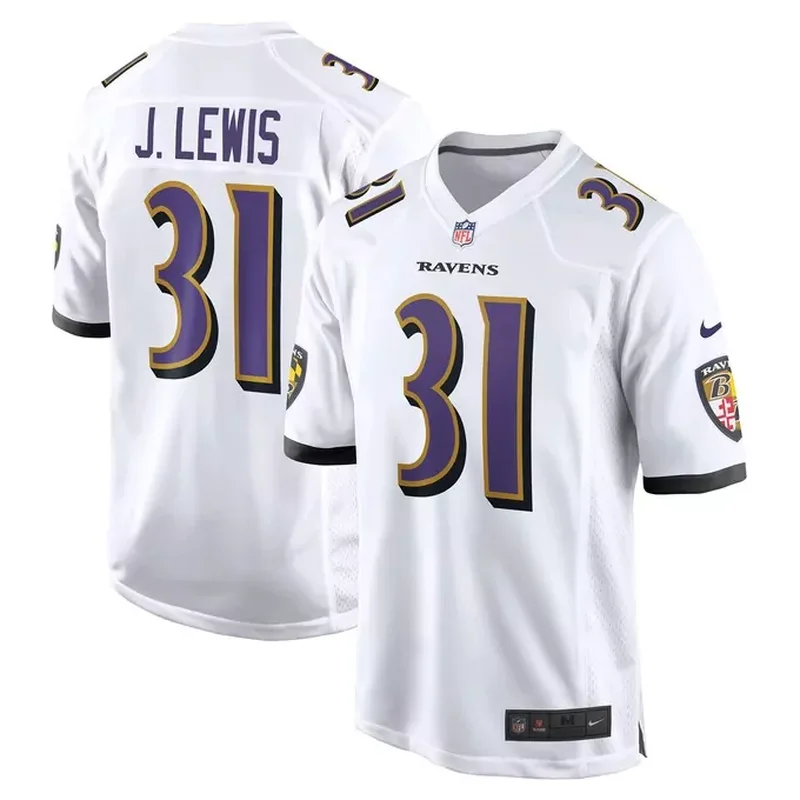 Jamal Lewis Baltimore Ravens Retired Player Game Jersey White