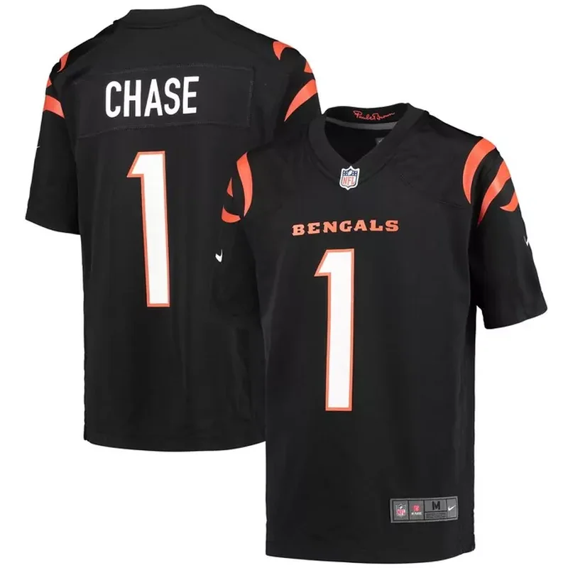 JaMarr Chase Cincinnati Bengals Game Jersey Black - Image 5