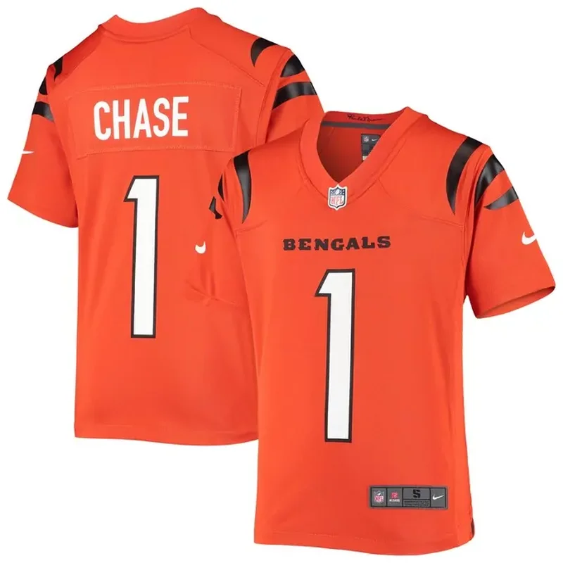 JaMarr Chase Cincinnati Bengals Game Jersey Orange