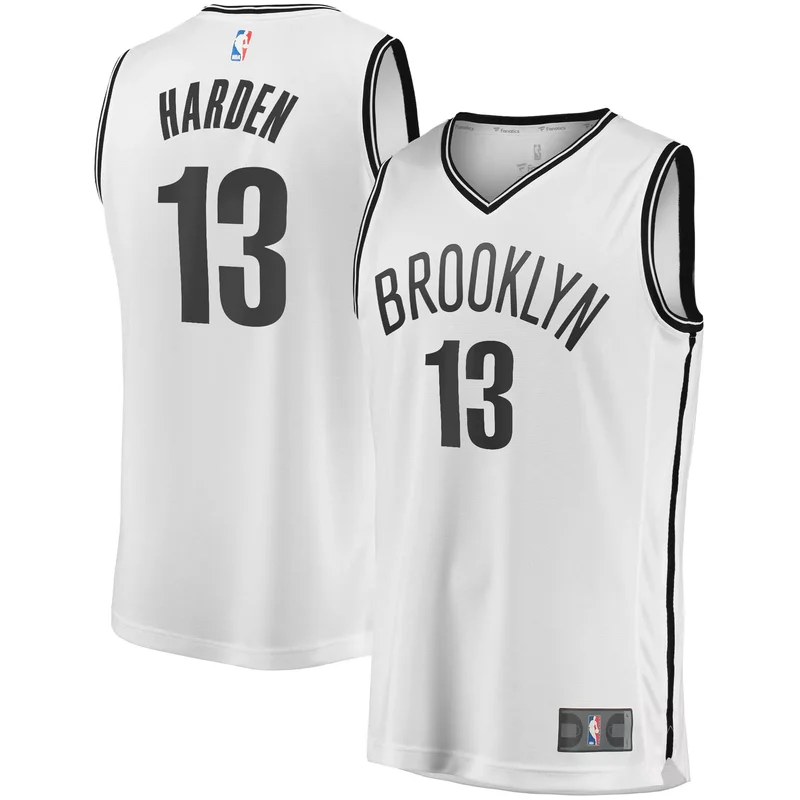 James Harden Brooklyn Nets 2020/21 Fast Break Jersey White - Association Edition NBA
