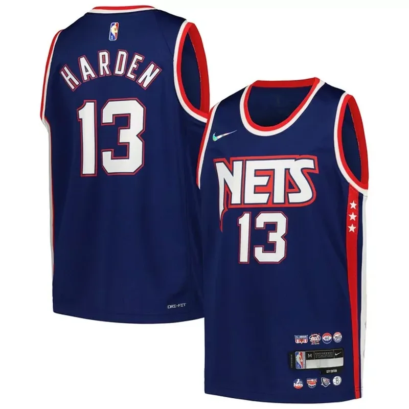 Brooklyn Nets Fast Break Custom Jersey Statement Edition Black - Image 2