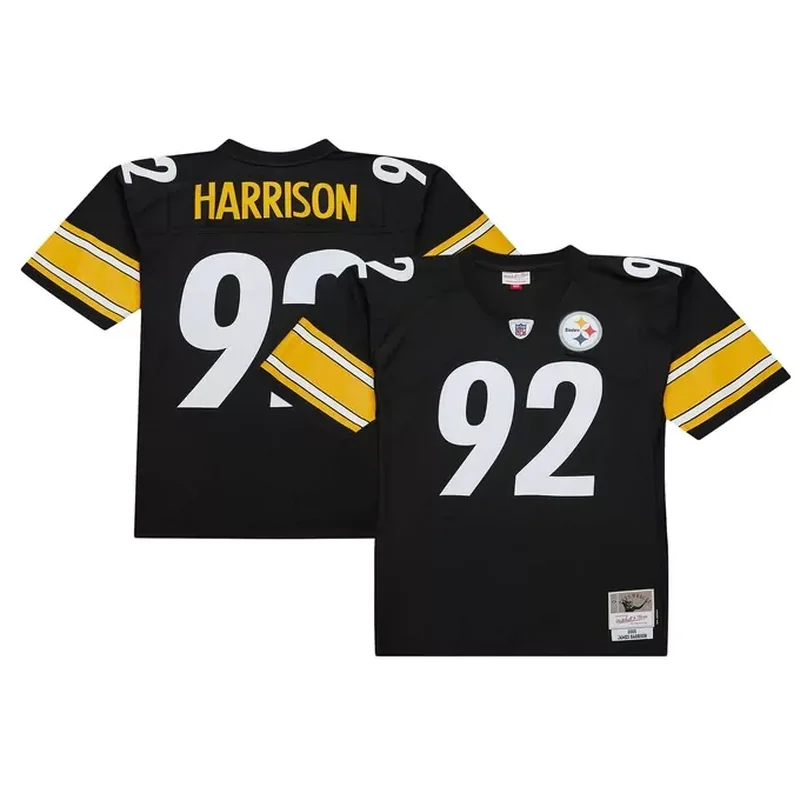 Franco Harris Pittsburgh Steelers 1976 Legacy Retired Player Jersey Black - Image 5