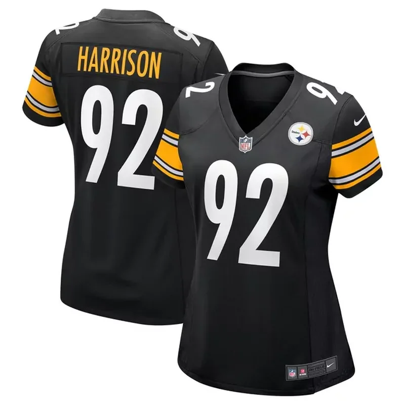 Jack Lambert Pittsburgh Steelers Womens Legacy Player Jersey Black - Image 3
