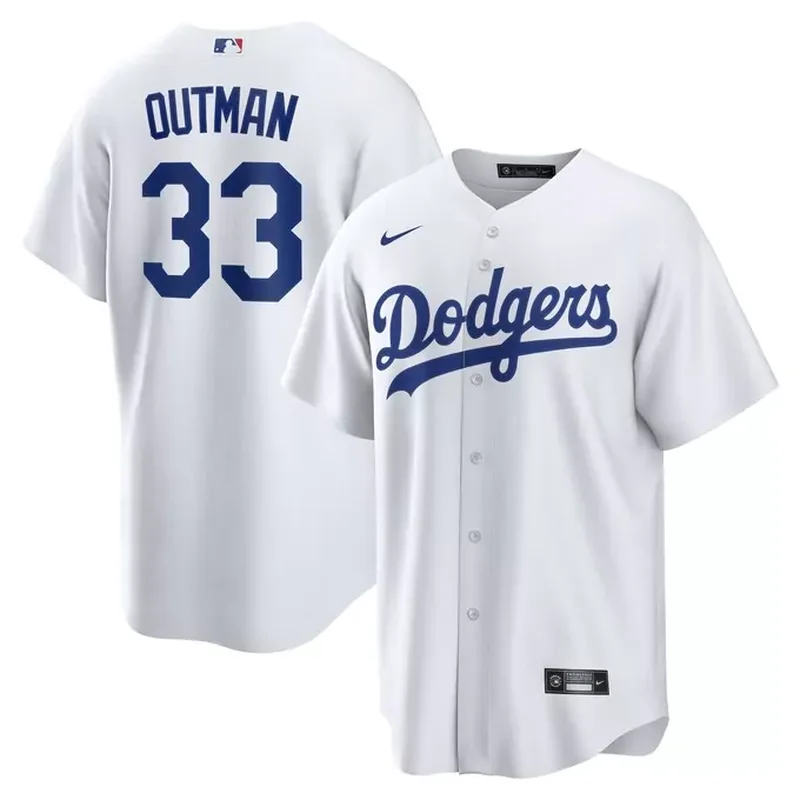 James Outman Los Angeles Dodgers Home Player Jersey White - Image 4