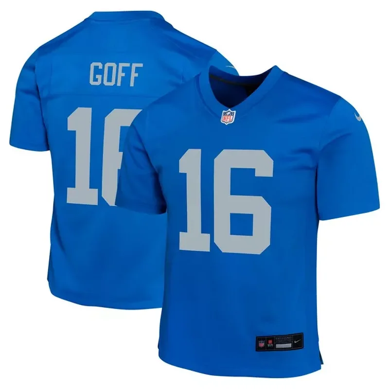 Jared Goff Detroit Lions Alternate Game Jersey Blue