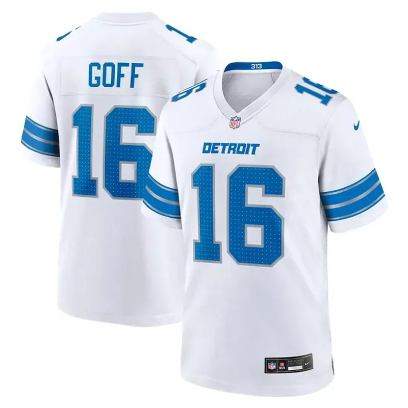 Detroit Lions Alternate Custom Game Jersey Black - Image 5
