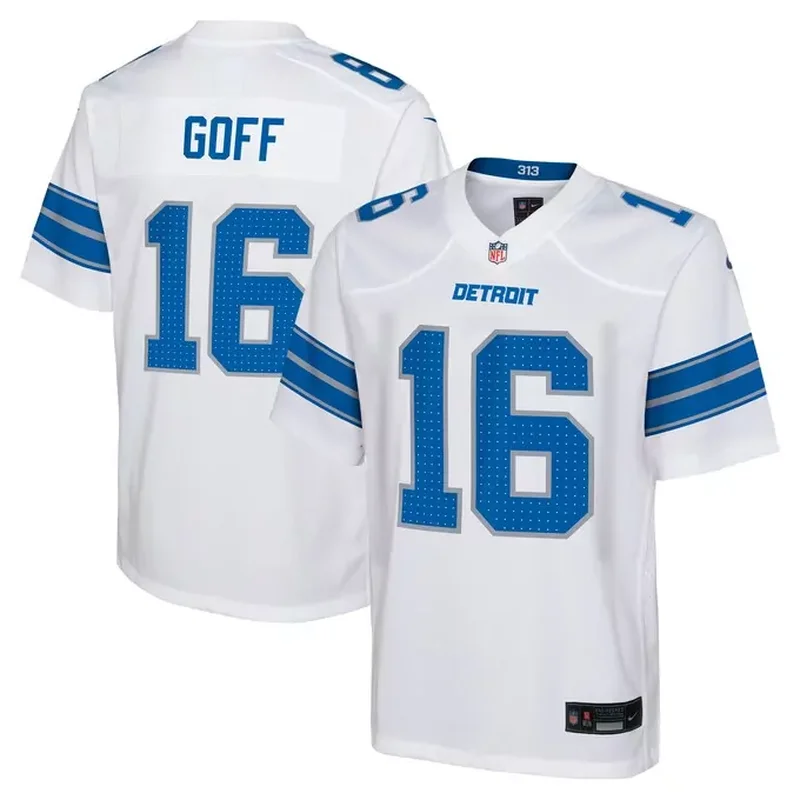 Jared Goff Detroit Lions Player Game Jersey White