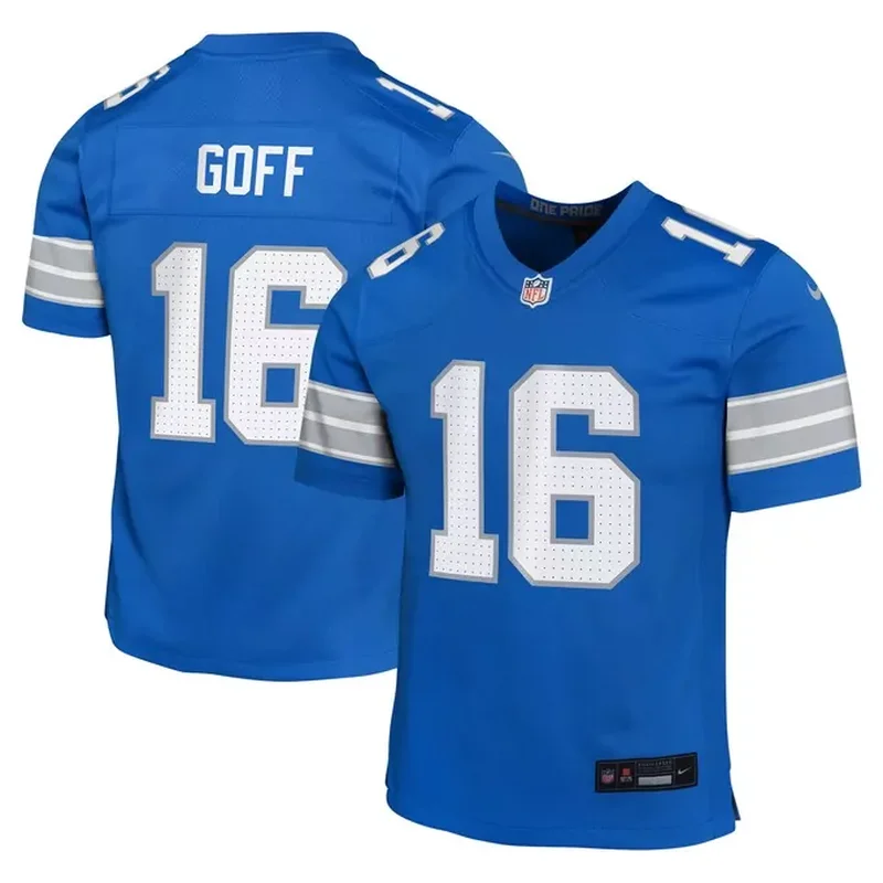 David Montgomery Detroit Lions Alternate Player Game Jersey Black - Image 2