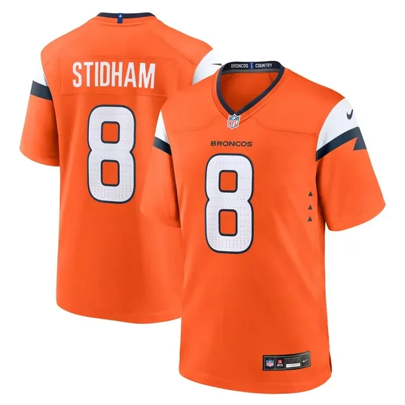 Lucas Krull Denver Broncos Team Game Jersey Orange - Image 2