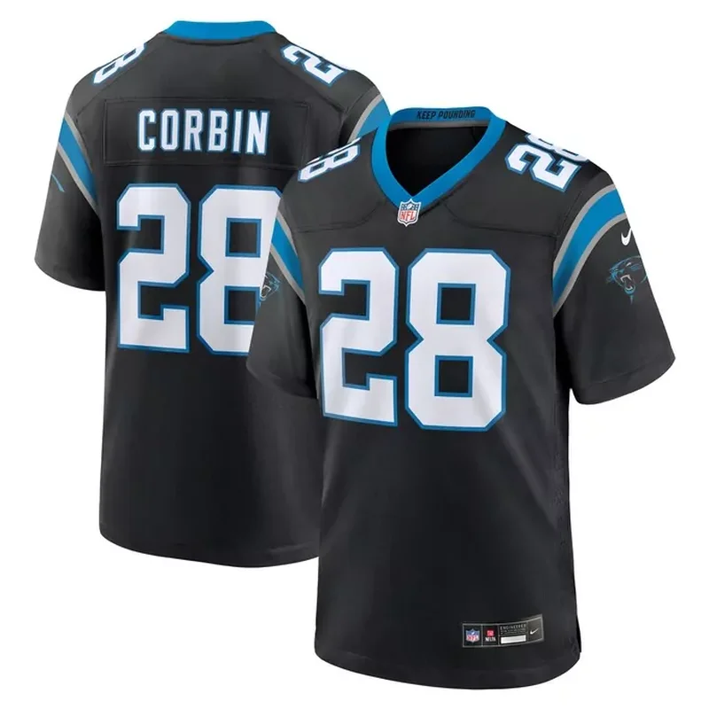 Justin McCray Carolina Panthers Alternate Game Jersey Blue - Image 4