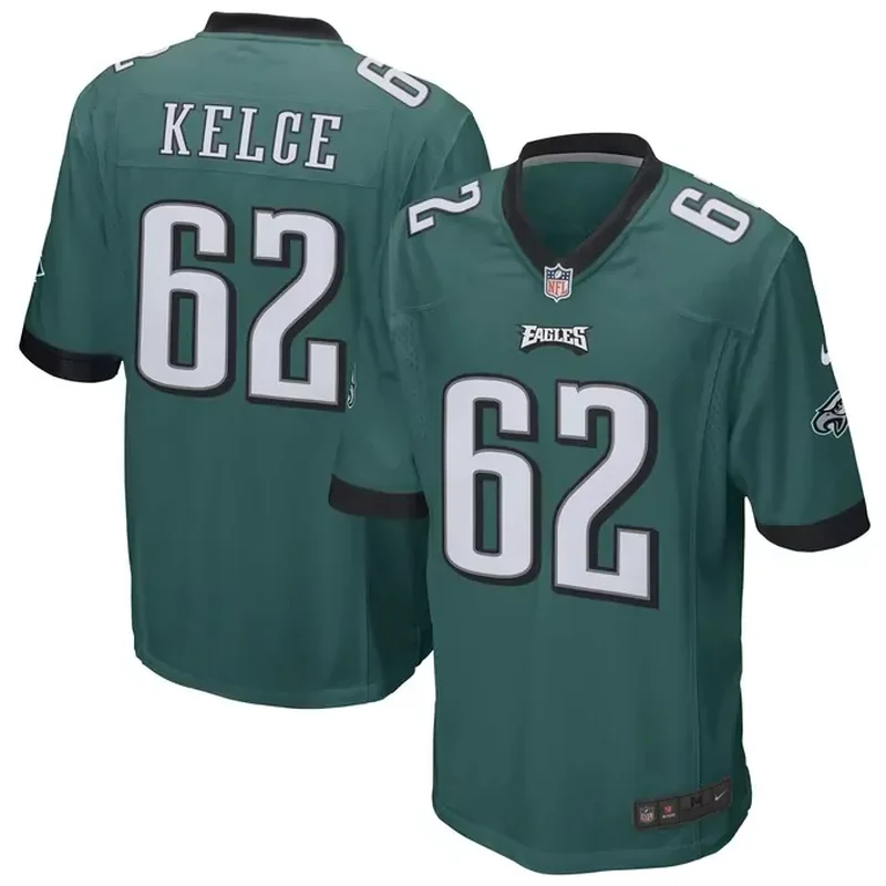 Jason Kelce Philadelphia Eagles Game Jersey Midnight Green