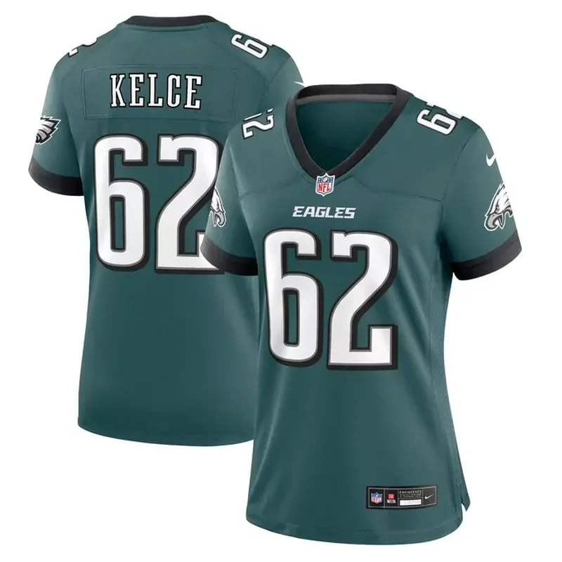 Jason Kelce Philadelphia Eagles Game Jersey Midnight Green - Image 2