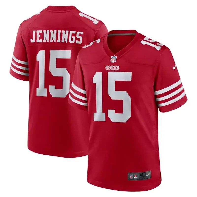 Brandon Aiyuk San Francisco 49ers Team Player Game Jersey Scarlet - Image 3