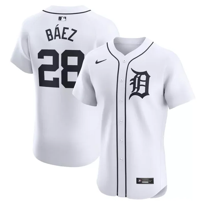 Javier Baez Detroit Tigers Home Elite Player Jersey White