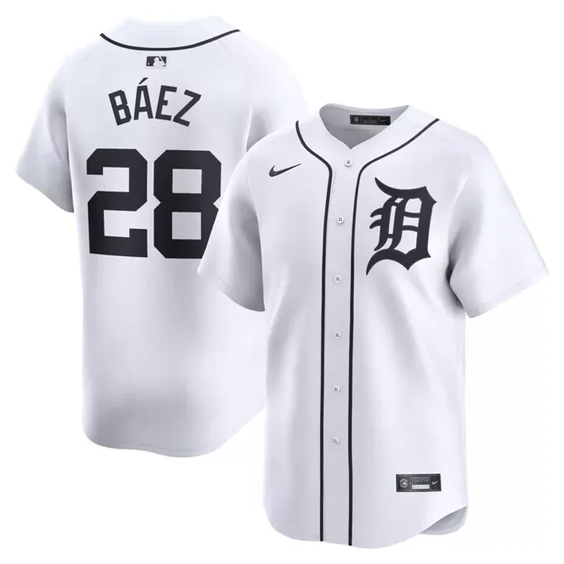 Javier Baez Detroit Tigers Home Player Jersey White
