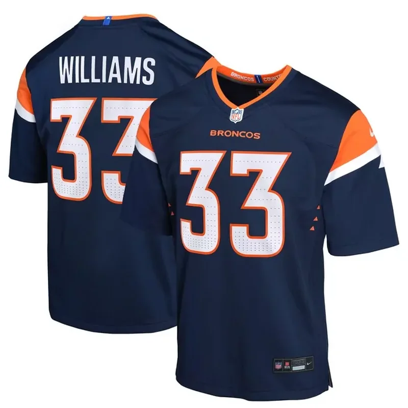 Javonte Williams Denver Broncos Mile High Collection Game Jersey Navy