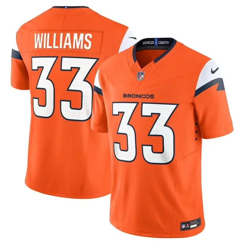 Javonte Williams Denver Broncos Mile High Collection Vapor Fuse Jersey Orange