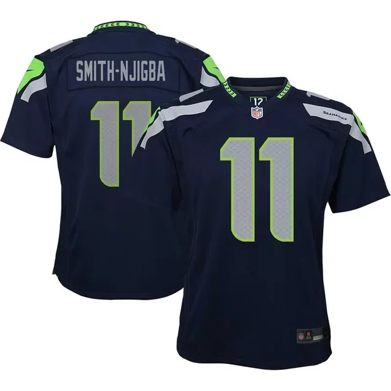 Geno Smith Seattle Seahawks Womens Player Jersey Navy - Image 4