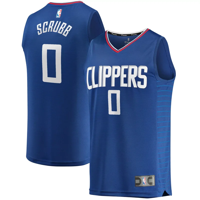 Jay Scrubb La Clippers 2021/22 Fast Break Jersey - Icon Edition - Royal NBA
