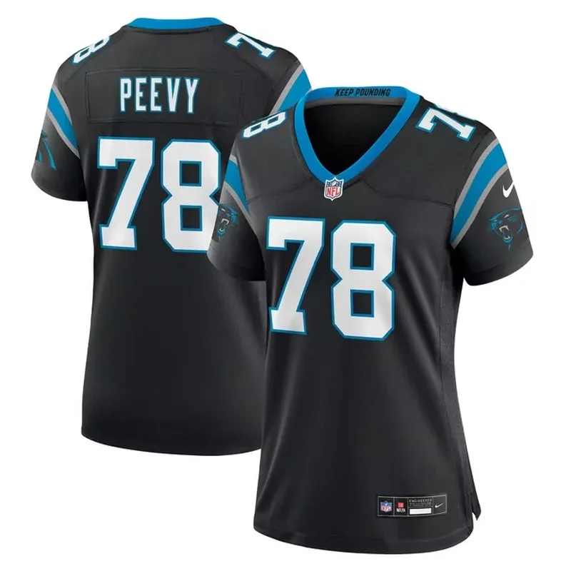 Shy Tuttle Carolina Panthers Womens Game Player Jersey Black - Image 4
