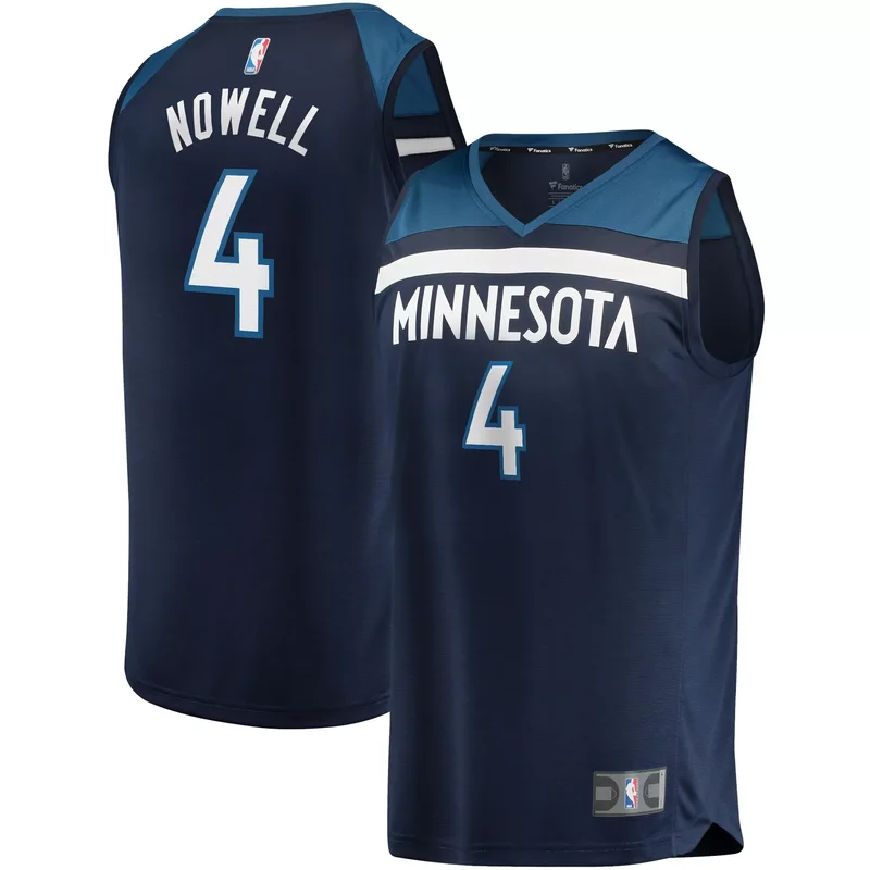 Jaylen Nowell Minnesota Timberwolves 2021/22 Fast Break Jersey - Icon Edition - Navy NBA