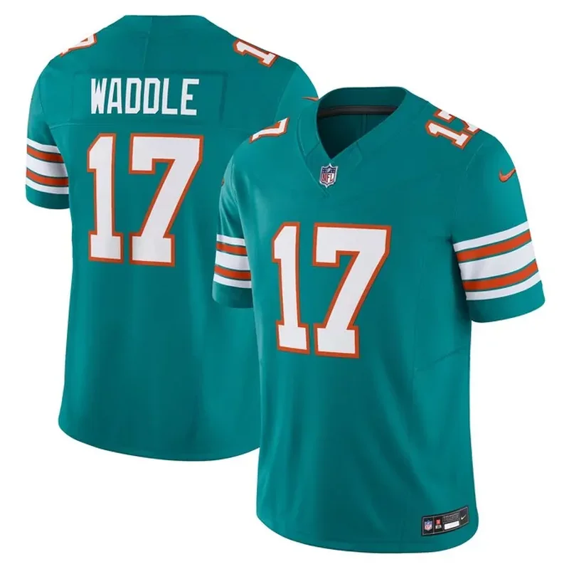 Jaylen Waddle Miami Dolphins Infant Player Game Jersey Aqua - Image 2