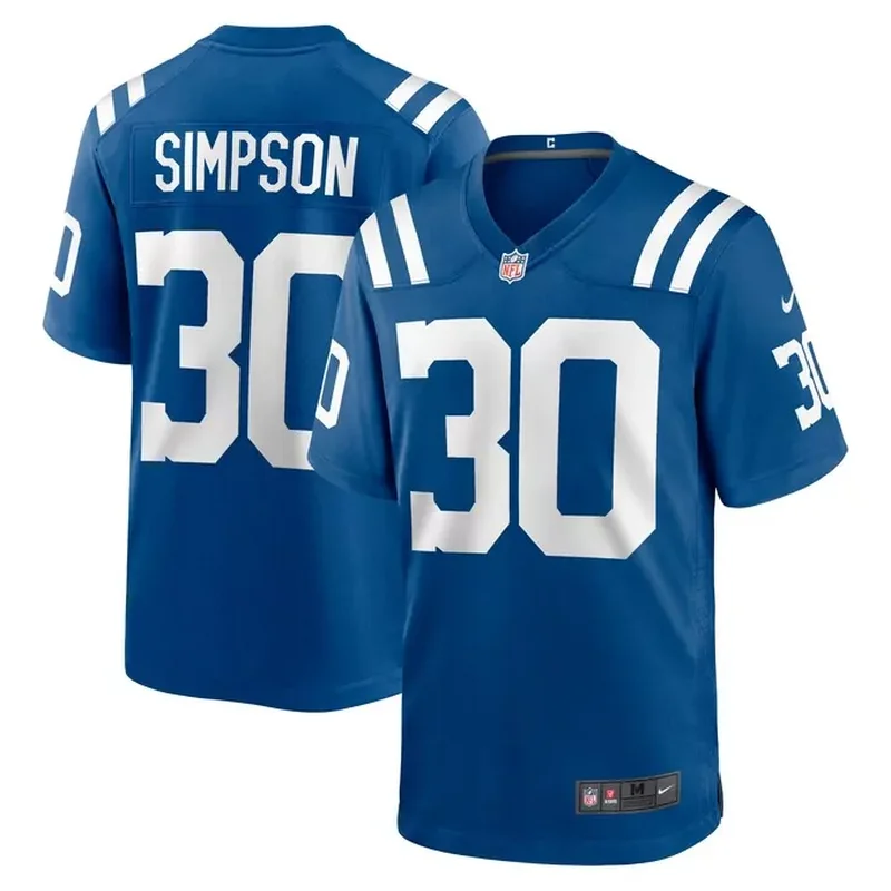 Jaylin Simpson Indianapolis Colts Game Jersey Royal