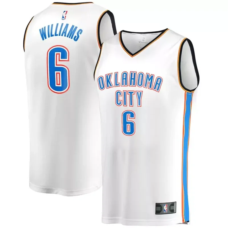 Jaylin Williams Oklahoma City Thunder Fast Break Player Jersey Association Edition White