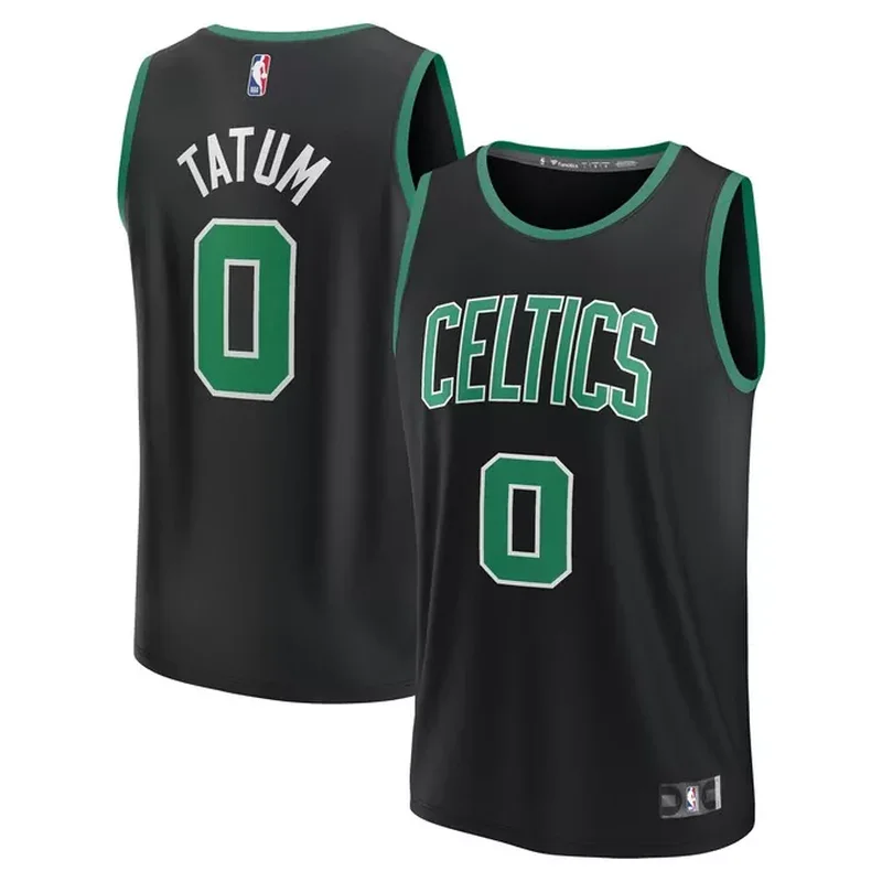 Jayson Tatum Boston Celtics Fast Break Player Jersey Statement Edition Black