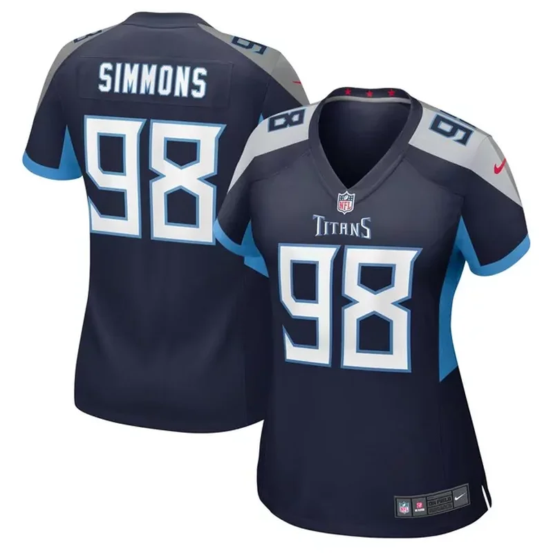 Bruce Matthews Tennessee Titans Retired Player Jersey Navy - Image 3