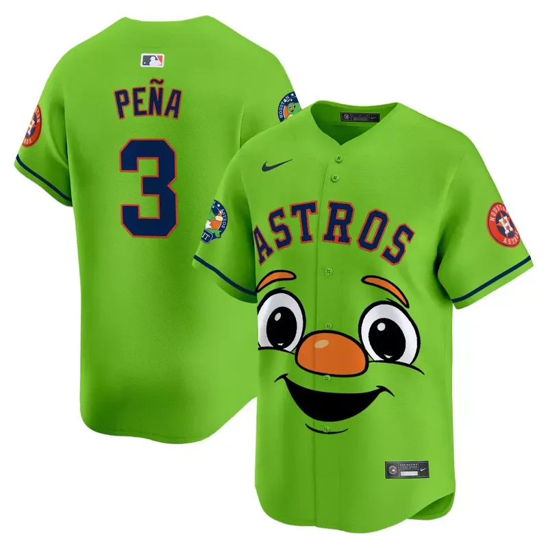 Jeremy Pena Astros Orbit Vapor Premier Jersey Printed
