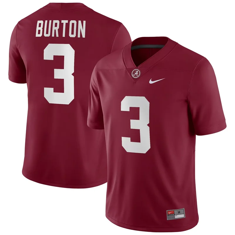 Jermaine Burton Alabama Crimson Tide Player Jersey - Crimson
