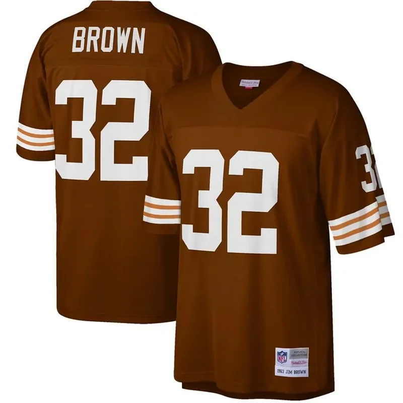Jim Brown Cleveland Browns 1963 Retired Player Jersey Brown
