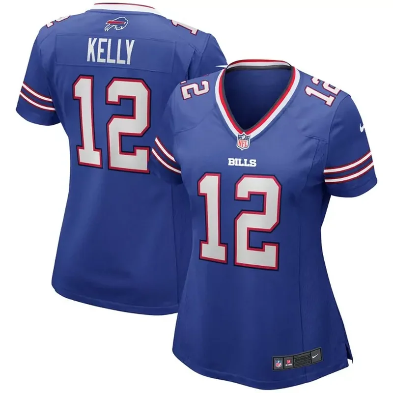Jim Kelly Buffalo Bills Womens Game Retired Player Jersey Royal