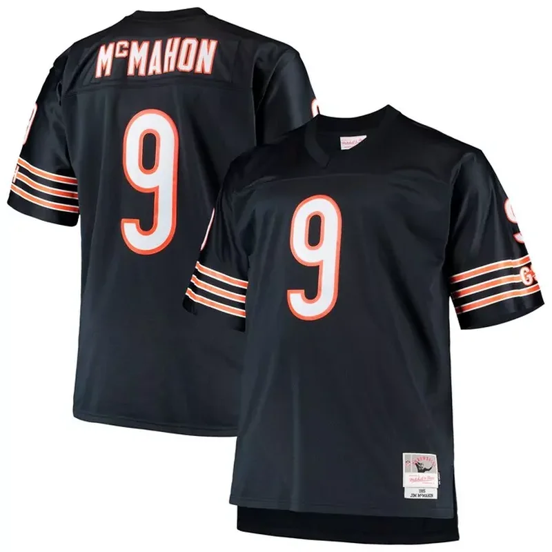 Jim McMahon Chicago Bears 1985 Retired Player Jersey Navy