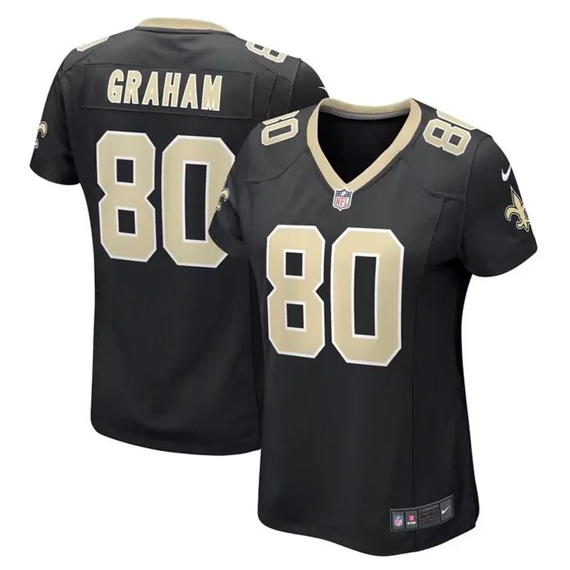 Jimmy Graham New Orleans Saints Womens Team Game Jersey Black
