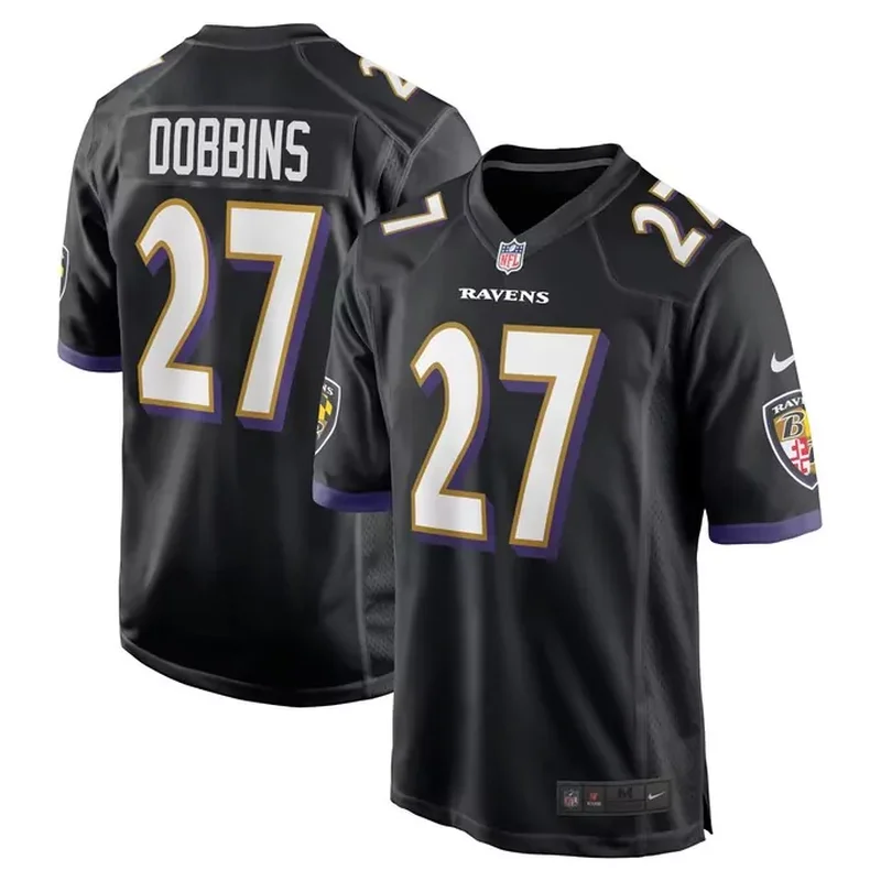 JK Dobbins Baltimore Ravens Game Jersey Black