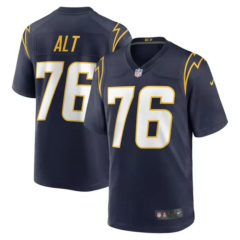 Joe Alt Los Angeles Chargers Player Game Jersey Navy