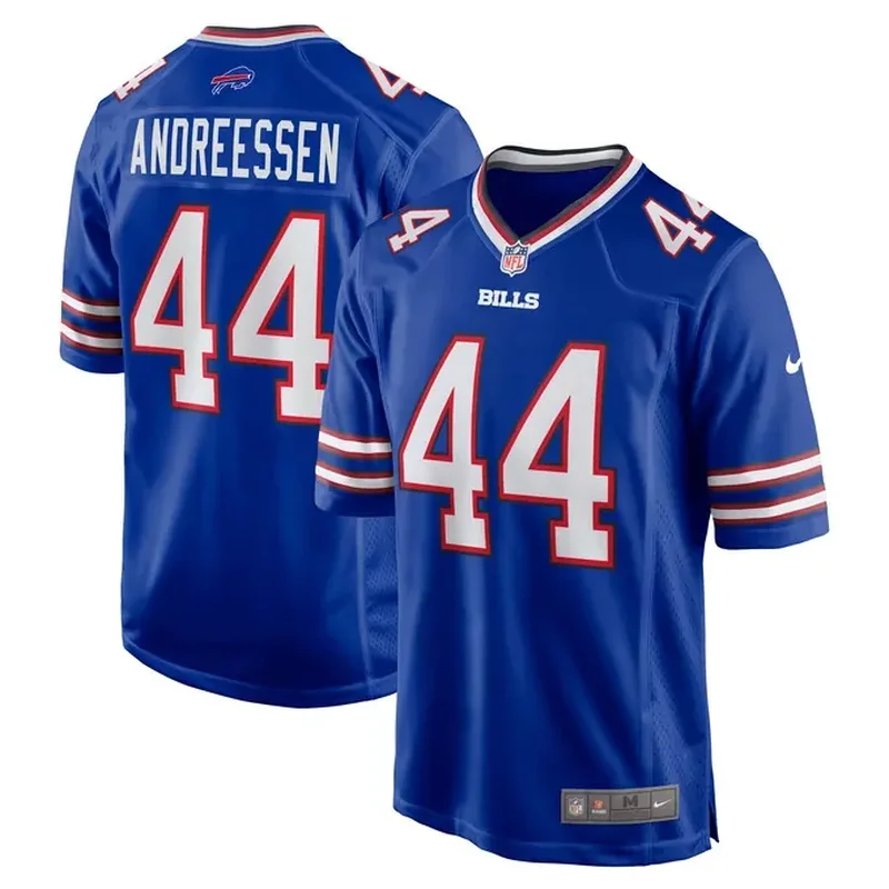 Matt Milano Buffalo Bills Game Player Jersey Royal - Image 3